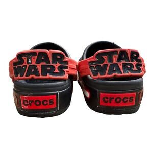 Star Wars CROCS Children's Size 7 Navy Blue with Red and White Trim